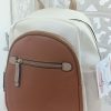 MOCHILA EN TONO BEIGE Y MARRÓN M.MOH8