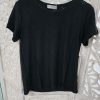 CAMISETA MUJER BORDADA Y PERFORADA FLORES M. 2603 NEGRO