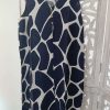 VESTIDO ESTAMPADO DE JIRAFA AZUL MARINO M.EF-AM