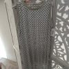 VESTIDO MIDI SIN MANGAS CON ESTAMPADO DE LUNARES M.LU-BL