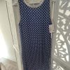 VESTIDO MIDI SIN MANGAS CON ESTAMPADO DE LUNARES M.LU-AM