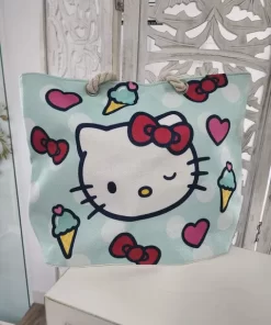 BOLSO DE PLAYA CON DISEÑO DE HELLO KITTY M.HK1