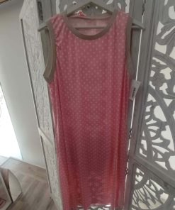 VESTIDO MIDI SIN MANGAS CON ESTAMPADO DE LUNARES M.LU-RO