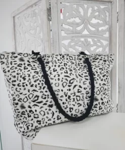 BOLSO PLAYERO ESTAMPADO LEOPARDO M.ES-LEN