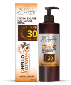 BRONCEADOR CON CREMA SOLAR 30 SPF M. RETINOL COMPLEX HELLO SUMMER