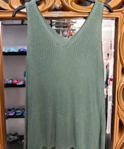 TOP DE TIRANTES CON TEJIDO DE HILO M.HI-VERDE