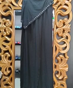 PANTALÓN ANCHO CON PAÑUELO A LA CINTURA NEGRO M.PE-NEGR