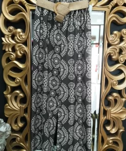 PANTALÓN ESTAMPADO EN TONOS MARRONES Y BEIGES M.EST-01