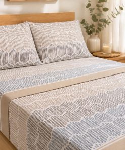 JUEGO DE SÁBANAS TELA 150CM M. EMI BEIGE MOMMATA 150CM