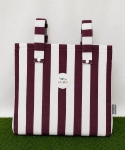 BOLSO SILLA PARA SILLA DE PASEO M. BOLSO RAYAS VINO MODAS SANZ