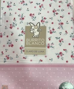 JUEGO DE SÁBANAS TELA 105CM M. 530 ROSA BURRITO BLANCO 105CM