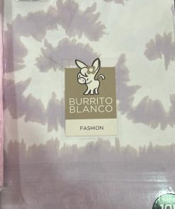 JUEGO DE SÁBANAS TELA 105CM M. 132 MALVA BURRITO BLANCO 105CM