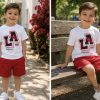 Conjunto niño M. LA california Rojo LOLITAKIDS