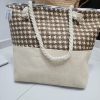 BOLSO DE PLAYA ESTAMPADO PATA DE GALLO M.EST-PG