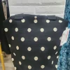 BOLSO TOTE BAG ESTAMPADO LUNARES BLANCOS M.TT/EN