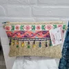 BOLSO DE RAFIA ESTAMPADO DE FLORES M.EST/FLO