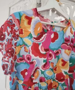 CONJUNTO DE PANTALÓN Y BLUSA CON ESTAMPADO FLORAL M.FLO-MULTICOLOR 8 2 50