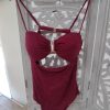 Bañador mujer drapeado M. HY37419 vino 7 32d7a529 97c0 44d0 96af 899d3e175df4