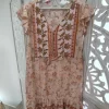 VESTIDO CORTE MIDI ESTAMPADO FLORAL NARANJA M.VES/EN