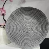 BOLSO CIRCULAR DE RAFIA PLATEADO M.BO-CP