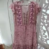VESTIDO CORTE MIDI ESTAMPADO FLORAL ROSA M.VES/ER