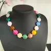 COLLAR CON PIEDRAS DE COLORES M.17-44