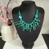COLLAR CON PIEDRAS Y CORALES TURQUESAS M.TUR-12