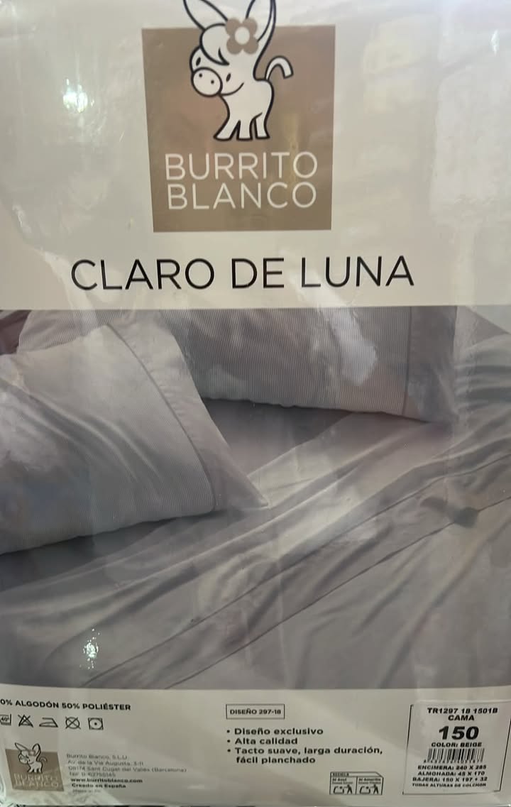SÁBANAS DE TELA 150CM M. 238-15 GRIS BURRITO BLANCO 3 755463384 1522401006594631 6630429873355264295 n