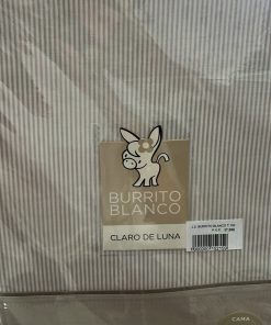 Juego de sábanas de tela de 150 cm en color beige de Burrito Blanco