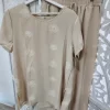 CONJUNTO DE DOS PIEZAS BEIGE M.C/BEI