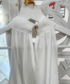 BLUSA BLANCA CON ENCAJE DE PUNTILLA FESTONEADO M.PUN/FES 5 1 63