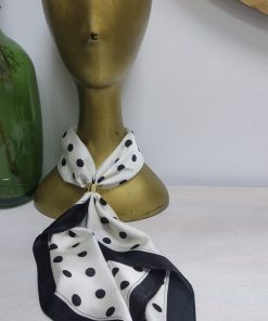 PAÑUELO DE CUELLO ESTAMPADO DE LUNARES CON TACTO SUAVE Y TEJIDO SATINADO M.LUNA-210