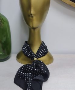 PAÑUELO DE CUELLO ESTAMPADO DE LUNARES CON TACTO SUAVE Y TEJIDO SATINADO M.LUNA-410