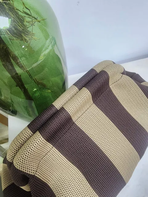 BOLSO DE MANO TIPO CLUTCH ESTAMPADO RAYAS MARRÓN CHOCOLATE M.BOL-RAY 3 3 26
