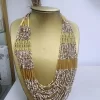 COLLAR MAXI EN TONO MALVA Y DORADO M.MAXI-MYD