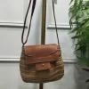 BOLSO BANDOLERA DE RAFIA Y POLIPIEL EN TONOS NATURALES M.BAN-2