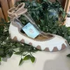 MANOLETINA DE PUNTO CON LAZADA AL TOBILLO M.N5810 BEIGE 11 Manoletina de punto beige y crema con lazada al tobillo, referencia M.N5810 BEIGE