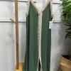VESTIDO LARGO VERDE OLIVA CON BORDES BEIGE M.VER-08 6 762583878 2381499609046653 6335566753964041200 n