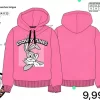 SUDADERA LOONEY TUNES FUCSIA CON FELPA CON GORRO M. 3747 DISNEY 7 Sudadera fucsia con capucha y forro de felpa, de manga larga y corte holgado