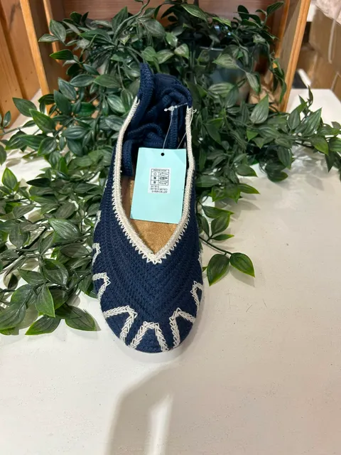 MANOLETINA DE PUNTO CON LAZADA AL TOBILLO M.N5810 AZUL MARINO 4 768619089 1797745114917879 8112099713214133789 n