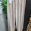 PANTALÓN BOMBACHO ESTAMPADO RAYAS ROSA M.RAYAS ROSA