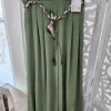 PANTALÓN ESTILO PALAZZO VERDE MILITAR CON CINTURÓN ESTAMPADO M.EP/VM3