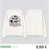SUDADERA BLANCA SIN FELPA LOONEY TUNES M. 3746 DISNEY 5 Sudadera blanca Looney Tunes sin forro de felpa, con los personajes de dibujos animados estampados