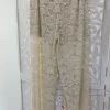 PANTALÓN BOMBACHO DE ENCAJE M.17-BEIGE