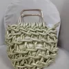 BOLSO CON TRENZADOS DORADO Y ASAS M.589-D