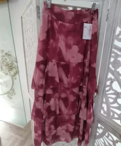 FALDA LARGA ESTAMPADO ROSA  M.12-ROS
