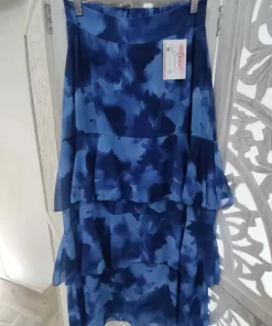 FALDA LARGA ESTAMPADO AZUL M.10-AZU
