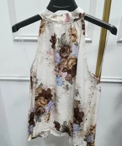 BLUSA ESTILO HALTER ESTAMPADO FLORAL M.ES-FLO9