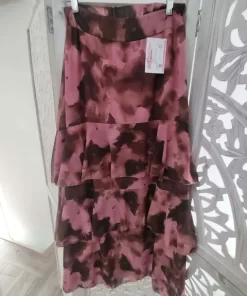 FALDA LARGA ESTAMPADO ROSA EMPOLVADO  M.10-ROE