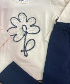 CONJUNTO 2 PIEZAS low cost  M. FLOR GLITTER MARINO